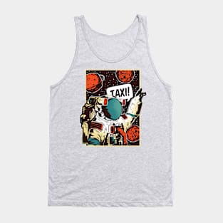 Space Astronaut TAXI! Tank Top